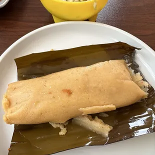 Salvadoran Chicken Tamal