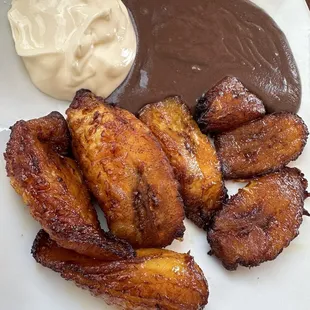 Plantains and beans