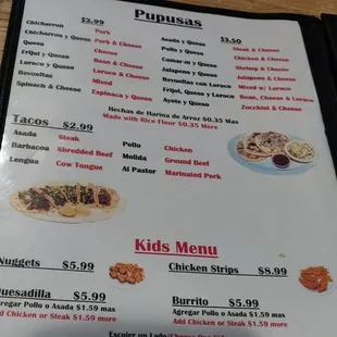 Menu.