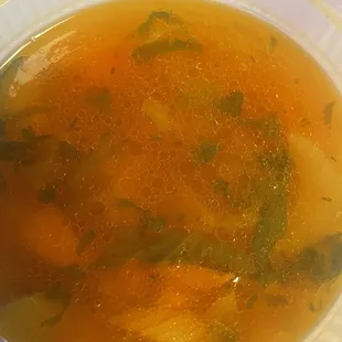 Omg the shrimp soup is a must have. If you don't try this I feel sorry for you!