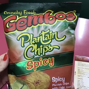 Gembos spicy plantain chips