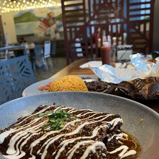 Enchiladas de Mole