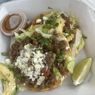 Steak/asada tostada