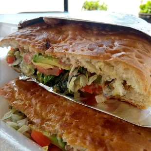 Massive (and delicious) vegetarian torta, for $9