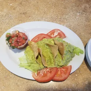 a plate of food on a table