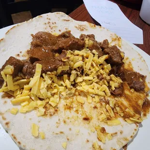 Carne guisada taco
