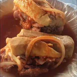Tortas ahogadas estilo Guadalajara, Jalisco