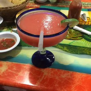 Banana strawberry margarita