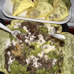 QuesaTacos carne asada