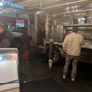 people at a food truck