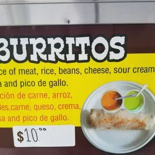 burritos and wraps
