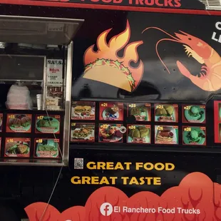 Easy to spot these 2 food trucks from Hwy 169.