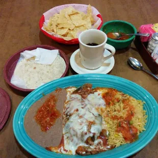 Chile Relleno. Beef or cheese stuffed pablano pepper.