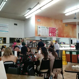 diners and customers