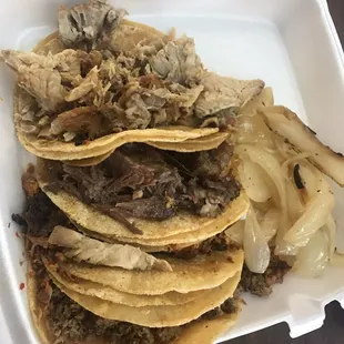 Carnita, barbacoa, pastor, fajita