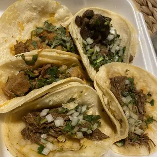 Asada, Birria &amp; Pastor Tacos