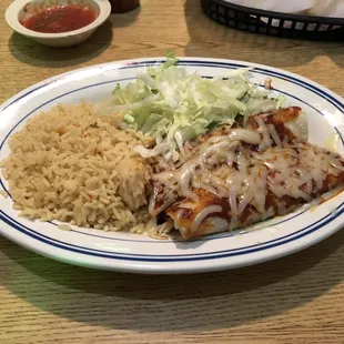 #6 lunch special 2 enchiladas