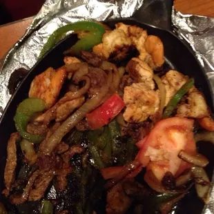 Shrimp when I clearly asked for a combo fajita without shrimp.