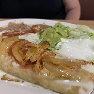 Lunch Fried chimichanga