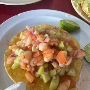 Ceviche tostada