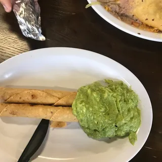 2x Taquitos and Guacamole