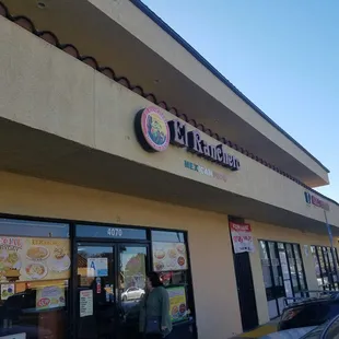 the front of a restaurant