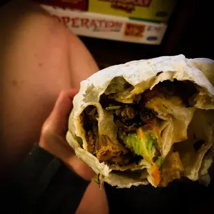 California burrito - added avocado