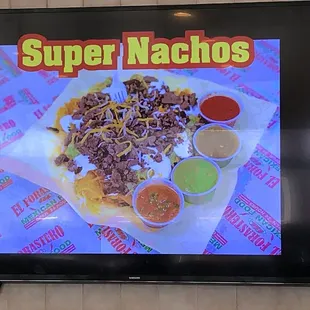 Screen menu nachos