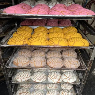 Fresh conchas out of the oven daily! #breadbakeries