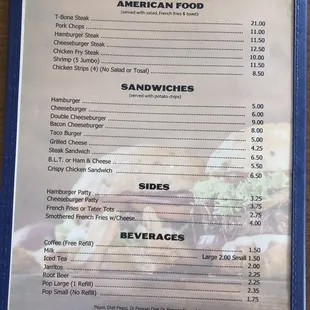 a menu for a mexican food restaurant