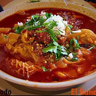 a bowl of mexican food