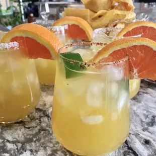 Ordered their delicious margaritas!