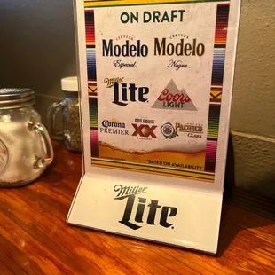 a lite sign on a table