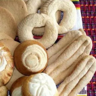 a variety of baked goods