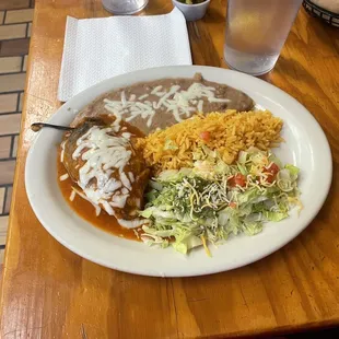 My lunch the Wednesday special. can&apos;t remember the name of it but it&apos;s pepper not hot. Chili Relleno