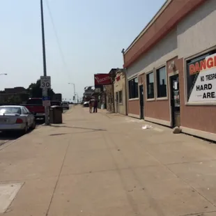 a sign on the side of a building