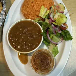 Sides that come with every entree plus tortillas (not pictured)