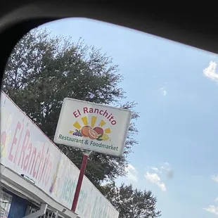 a sign for el ranchito