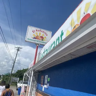 Outside