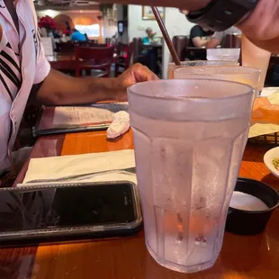 a drink in a plastic cup