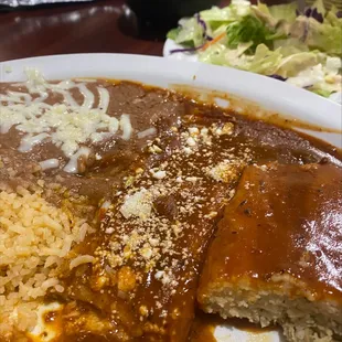 Cheese enchilada and tamale