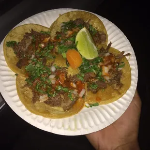 Midnight Snack - Barbacoa Tacos!