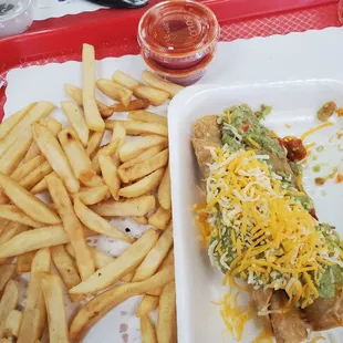 There were 3 taquitos but i couldn't wait. I highly recommend this place