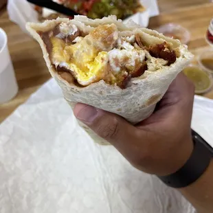 Breakfast Burrito (Bacon)