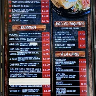 Menu July 2024