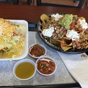 Nachos and taquitos