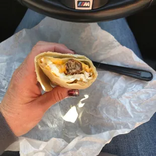 Breakfast burrito.