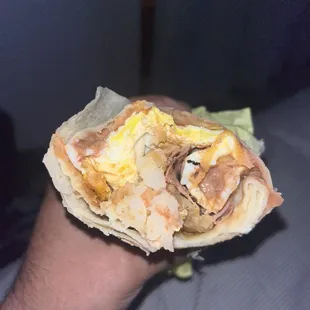 One thin, slice of ham
