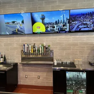 the bar area