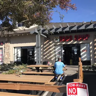 Outdoor picnic tables Just another beautiful day, this time in Poway.